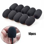 10PCS Microphone Windscreen Foam Cover for Headset Gooseneck Meeting Mic