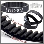 HTD-8M Synchronous Timing Belt Closed Loop Pitch 8mm Width 20mm/25mm For Pulley