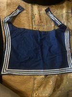 Vintage Soviet USSR Navy Sailor Collar Naval Uniform Blue White Stripe Original