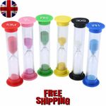 6pcs Sand Timer Set Colorful Hourglass Timers 30s-10min Kids Game Cooking