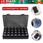 28 Day Pill Organiser Monthly Pill Box Large Organizer By Week Pillbox Portable