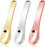 WLLHYF Mini Metal Makeup Spatula Skin Care Cosmetic Spoon Reusable Applicator