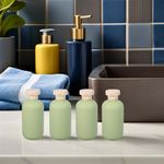Reusable Empty Shampoo Bottles with Lids for Lotion Body Wash Hdpe Green