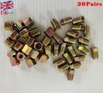 3/16" Copper Brake Pipe Fittings 20 Pairs 20 x Male & 20 x Female Metric Nuts