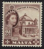 Malta Mosta Church 2d 1956 MH SG#270