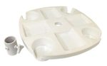 PATIO GARDEN BEACH SUN PARASOL UMBRELLA TABLE CUP HOLDER caravan bbq picnic