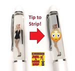 1x Tip & Strip Nude Lady Pen ~ Cheeky Adult Novelty Female Biro Gift