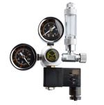Aquarium System Dual Gauge Co2 Pressure Regulator Bubble Counter Solenoid