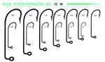 100Pcs Jig Hooks 90 Degree Aberdeen Heavy Wire Round Bend DIY Jig Head Tackle