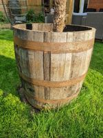 3/4 GENUINE OAK HALF WHISKY BARREL WOODEN GARDEN PLANTER  -IDEAL FOR SMALL TREES