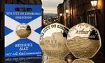 ARTHUR'S SEAT 24ct Gold Commemorative Coin. EDINBURGH COL. New/Retail/Sealed