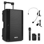 Vonyx VSA500-BP 12" Portable PA System with Wireless Mic & Bluetooth - 800W