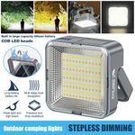Magnetic Solar Camping LED Lamp Rechargeable Tent Light Outdoor Hiking Portable
