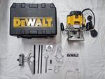 DEWALT 625E ROUTER 240 VOLTS WITH ACCESSORIES, CARRY CASE - GREAT CONDITION