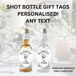 Personalised Gift Tag For Take a Shot Bottle RIP Twenties Theme 30th Birthday