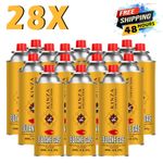 28X-BUTANE GAS BOTTLES CANISTERS FOR PORTABLE STOVES COOKERS GRILL HEATERS WEED