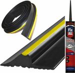 Garage Door Floor Threshold Weather Seal HEAVY DUTY RUBBER Draught Excluder