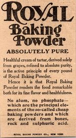 Royal Baking Powder Co Absolutely Pure New York 1906 Minneapolis Ad SAL1-M12