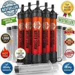 5 Pack Emergency Water Filter Straw 1800 Gallon Filtration Camping Survival Gear