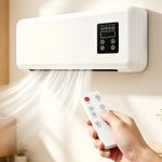 Ductless Wall Mounted Air Conditioning Unit, Dual Cool & Heat Split Fan