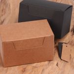 GIFT BOXES Small Natural ECO KRAFT Christmas Favour Chocolate Box | FREE Tags