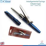 Dental Citojet Intraligamental Syringe Aluminium 1.8ml Anesthetic Injection 