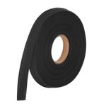 10 Yard 1/2" Double Fold Bias Tape Polyester Continuous Bulk Bias Tape Black