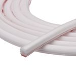 Weather Stripping Door Seal Strip 6 Meters x 10mm x 15mm for 12-14mm Gap (White)