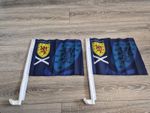 2 World Cup Car Scotland Flags Car Flag Window Flag