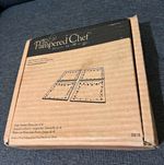 The Pampered Chef Daisy Set of 4 Square Glass Dessert Plates 2818