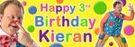 2 X Personalised Birthday Banners Tumble