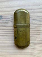 Vintage Small Slimline Brass No 5 Petrol Pocket Lighter Capsule Trench Style