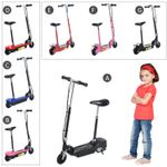 Kids Electric E Scooter Ride on Battery Children Toy Adjustable Seat 120W 500W