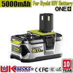 18V 5.0Ah 8.0Ah For Ryobi P108 One+ Plus Lithium Battery RB18L50 RB18L40 P104