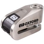 Oxford Alpha XA14 Alarm Disc Lock - Limited Edition Stainless Steel