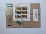 Zimbabwe Rare Block Multiple Franking Wildlife Motifs