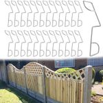 25/50 Pack Fence Panel Clips Anti Rattle Stainless Steel Grips Wedges for Fences
