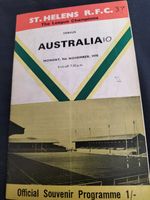 ST HELENS V AUSTRALIA RUGBY LEAGUE TOUR MATCH 9TH NOVEMBER 1970