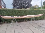 Nigel Dennis Kayak NDK Romany MV Composite 16ft Ivory and Purple  sea kayak