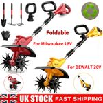 Cordless Rotavator Tiller Garden Tools For DEWALT 20V/ Milwaukee 18V Battery UK