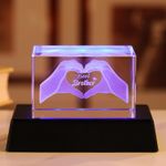 Ornalrist Crystal Gifts for Brother on Birthday Christmas Graduation