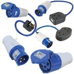 Caravan Hook Up Adapter UK Mains Plug socket 16a 2P+E Connector Lead Camper van