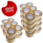 CLEAR PACKING TAPE PARCEL STRONG 48MM X 66M BOX SEALING SELLOTAPE PACKAGING 36