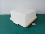 Vintage Tupperware Cake Storage Container 1241, 1242 Large Square Tub Box #372