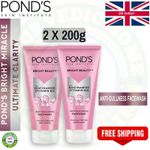 Pond's Bright Beauty Spotless Anti Dullness Face Wash 2 x 200g * BARGAIN*  UK