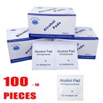100x Alcohol Wipes with 70% IPA Pre-Injection Swabs for Skin, Tattoo, Alcotip UK