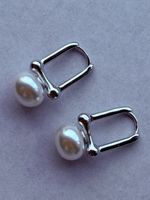 Sterling Silver Earrings With Pearls