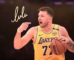 Luka Dončić  Signed LA LAKERS Original 8x10" Authentic Autograph w/COA