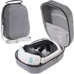 Meta Quest 3 Carrying Case Hard Shell VR Headset Storage Bag Grey