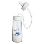 Kids Bottle 240ml Silicone Leakproof with Nipple Straw Adjustable